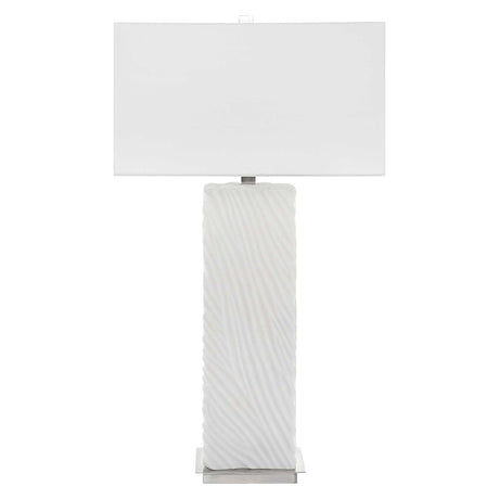 Pillar - Marble Table Lamp - White