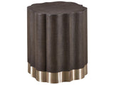 Fenwick - Embossed End Table - Dark Brown