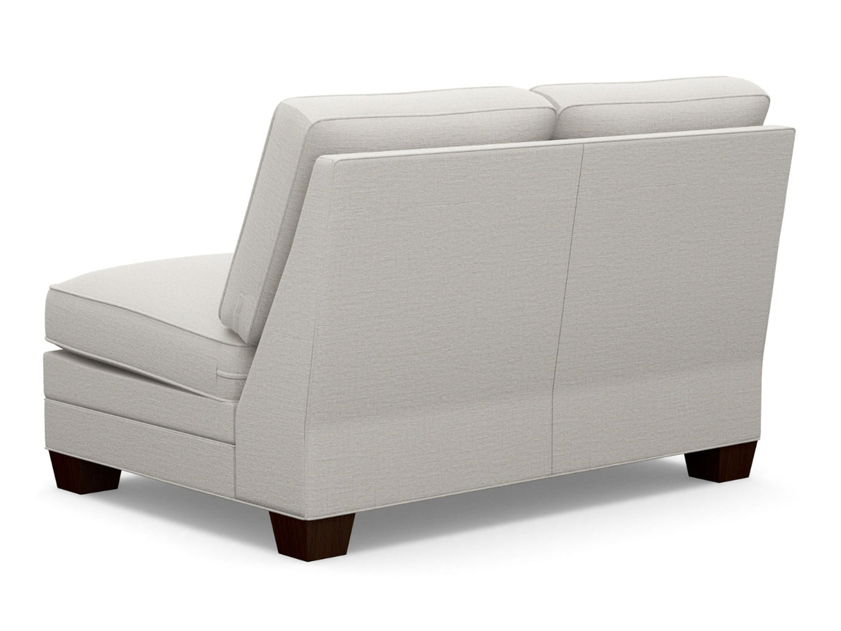 Lexington Upholstery - Townsend Fabric Armless Loveseat - White