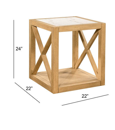 Holden - Square Coffee Table - Rustic Blonde