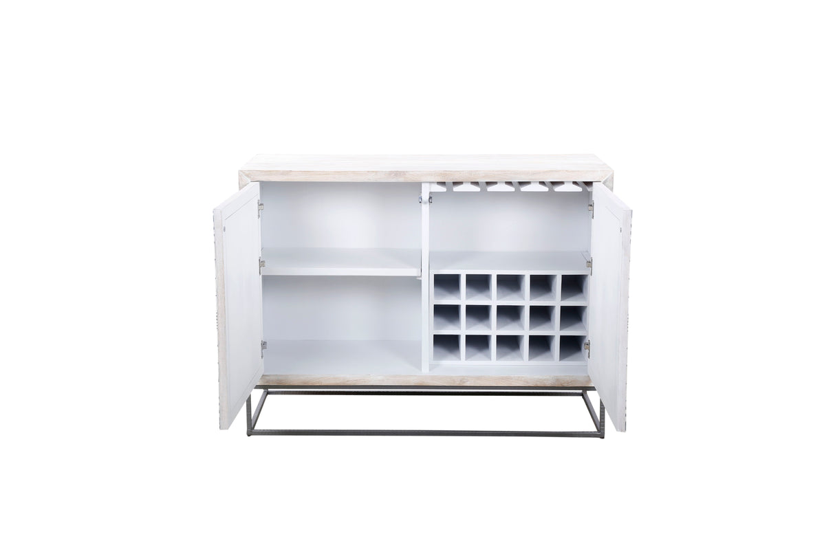 Magnolia - Bar Cabinet - Contrast Bone / White Wash Mango