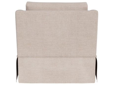 Asher - Skirted Swivel Chair, Special Order - Beige
