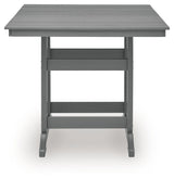 Sanctuary Beach - Square Counter Table With Umbrella Option - Dark Gray