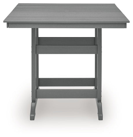 Sanctuary Beach - Square Counter Table With Umbrella Option - Dark Gray