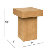 Padula - End Table - Light Oak