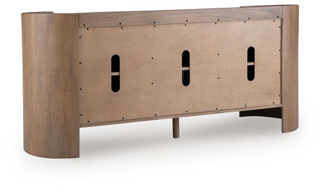 Fitzroy - Brown / White - Accent Cabinet