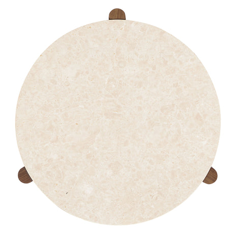 Eleana - Round End Table - Medium Wood