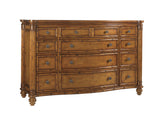 Island Estate - Barbados Triple Dresser - Dark Brown