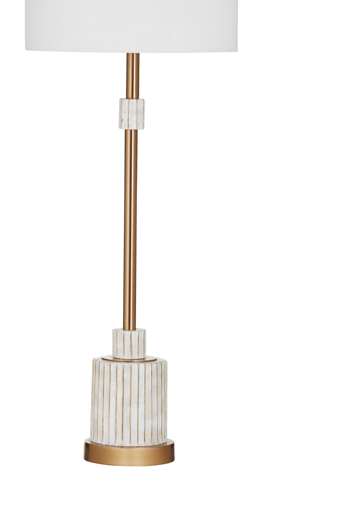 Alden - Table Lamp - White / Gold