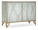 Melange - Joannie 2-Door Chest - Light Blue / Gold