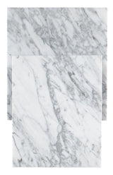 Melange - Georgie Side Table - Pearl Silver