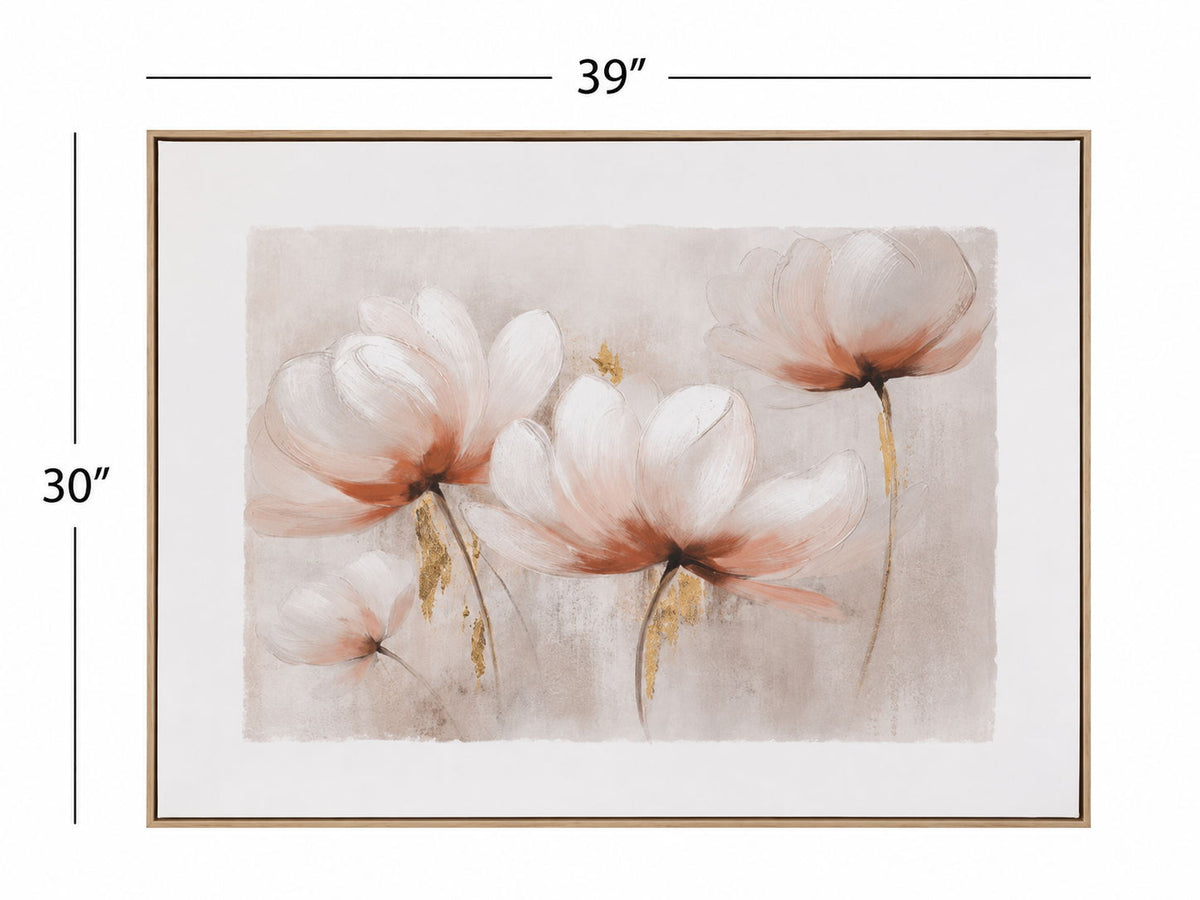 Blush Magnolia II Framed Canvas - Pink