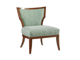 Lexington Upholstery - Gigi Chair - Light Blue / Dark Brown