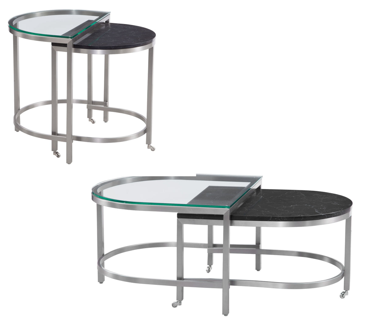 Hensley - Bunching End Table - Silver