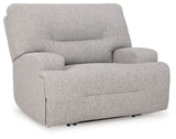 Acklen Place - 4 Pc. - 3-Piece Power Reclining Sectional Sofa With Raf Chaise, Wide Seat Power Recliner - Pewter