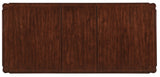 Charleston - Rectangle Leg Dining Table With 2-22" leaves - Dark Brown