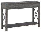 Freedan - Grayish Brown - Console Sofa Table