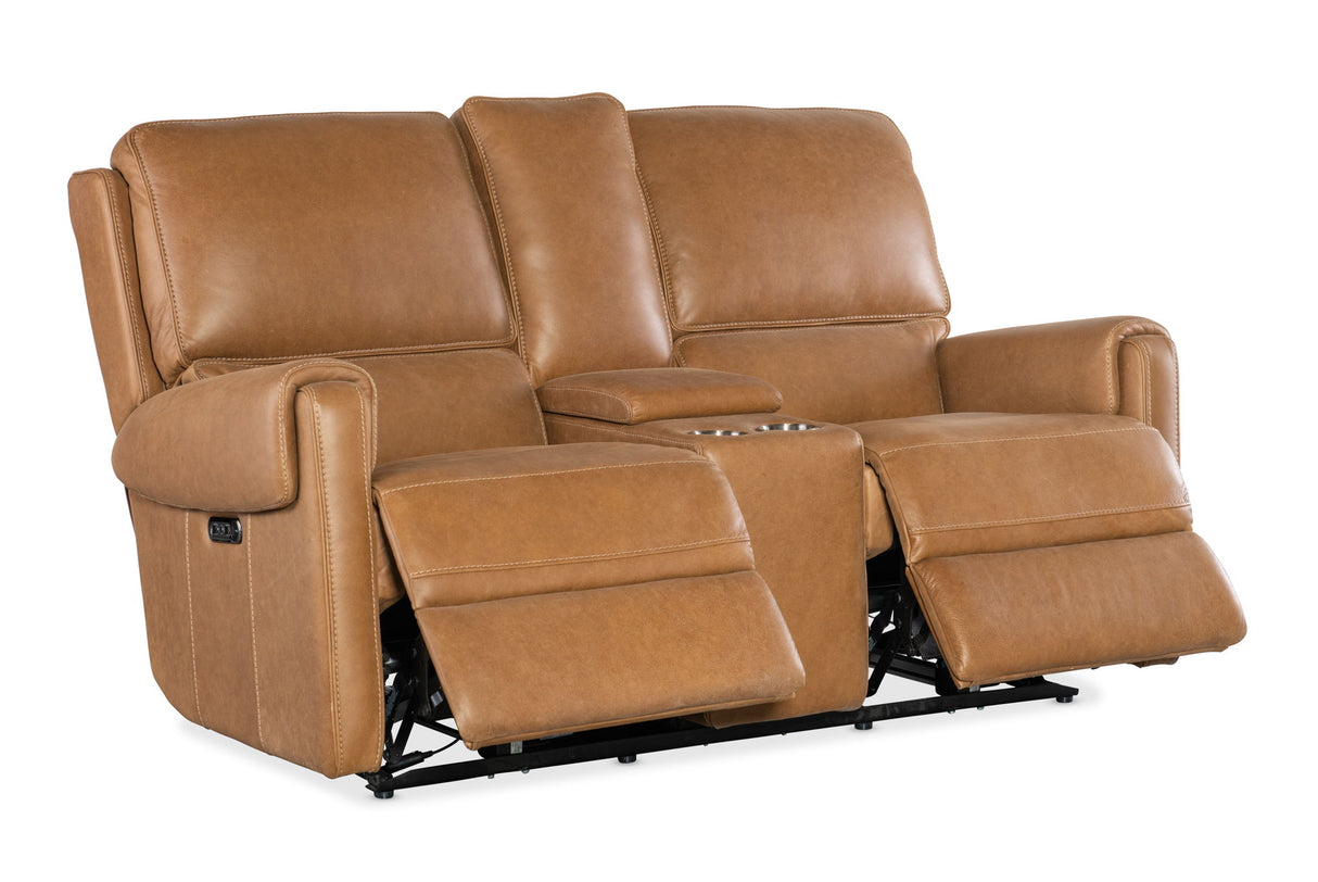 SS - Somers Power Console Loveseat With Power Headrest