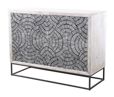 Magnolia - Bar Cabinet - Contrast Bone / White Wash Mango