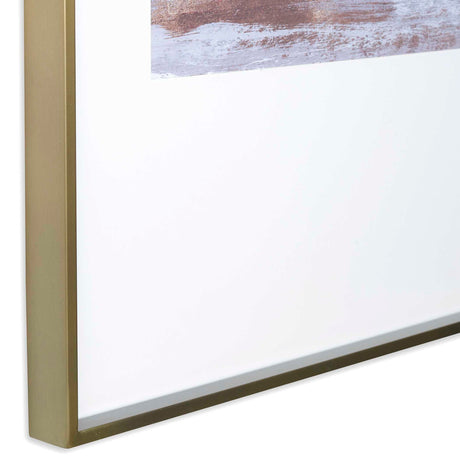 Coastline - Framed Prints, Set Of 2 - Light Brown