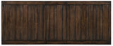 Roslyn County - Trestle Dining Table With Leaves - Dark Brown