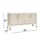 Gavin - Server - Driftwood Oak / White Marble