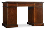 Knee-Hole Desk Bow Front - Dark Brown