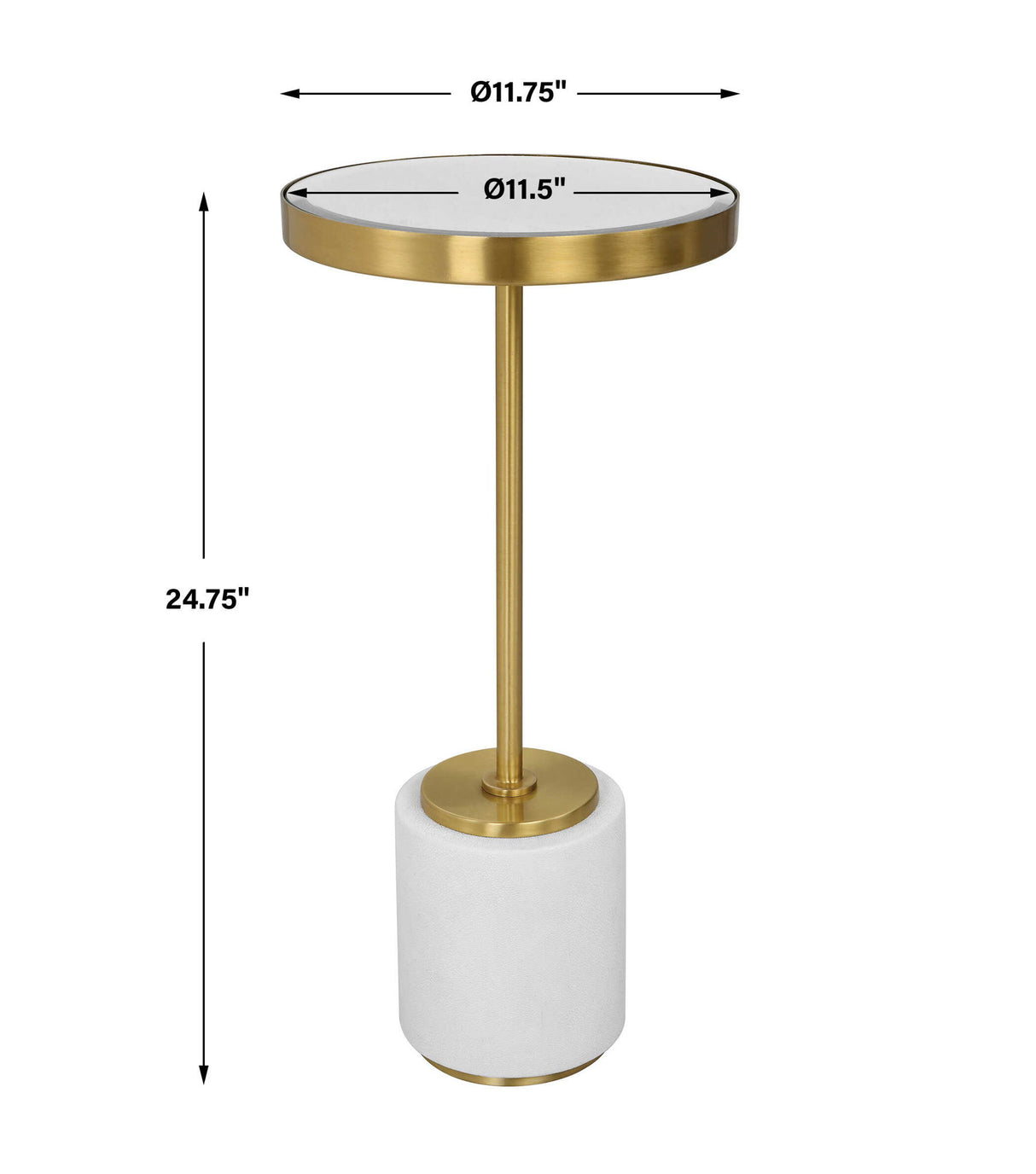 Laurier - Drink Table - White