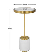 Laurier - Drink Table - White