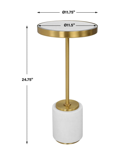 Laurier - Drink Table - White