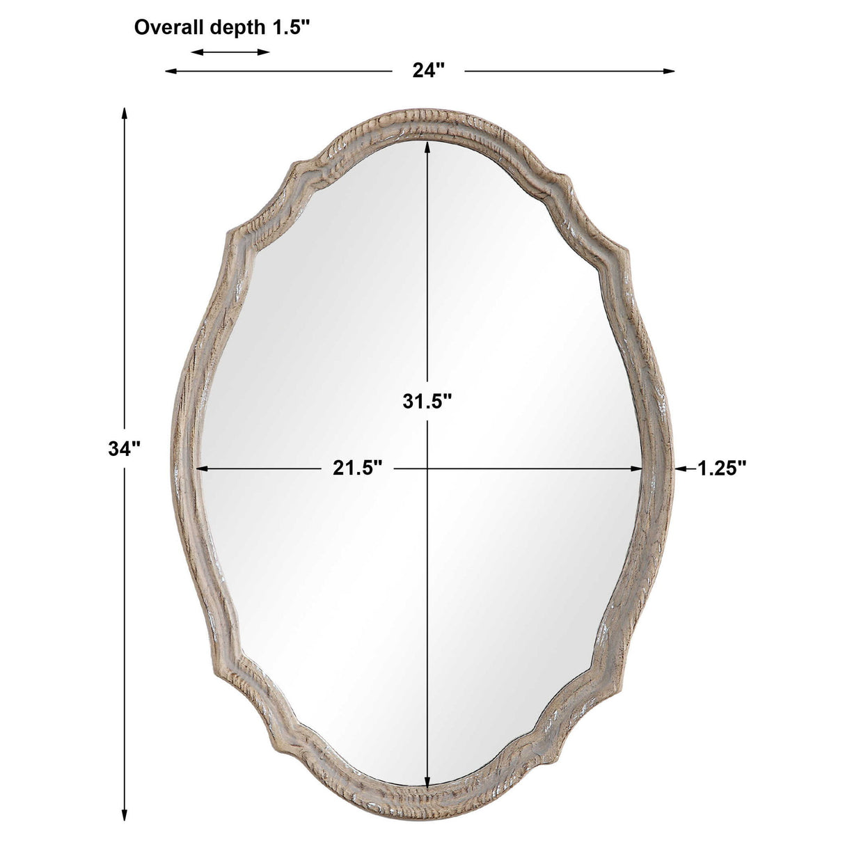Mirror - Light Ivory