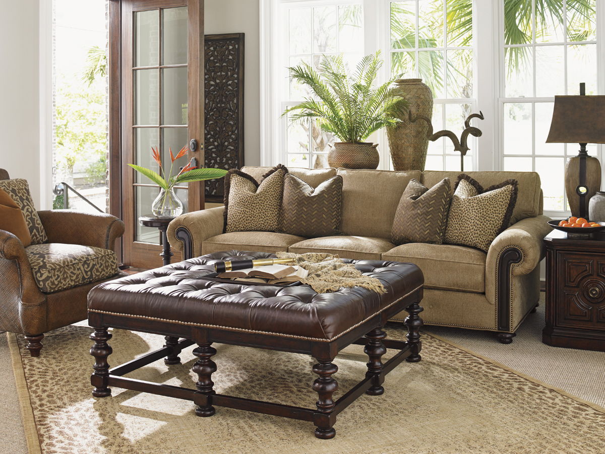 Tommy Bahama Upholstery - Heather Cocktail Ottoman