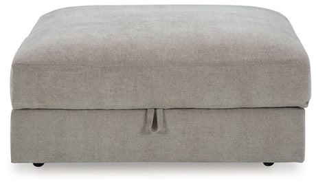 Aslan Court - 5 Pc. - 4-Piece Sofa Pit Sectional, Ottoman - Pebble