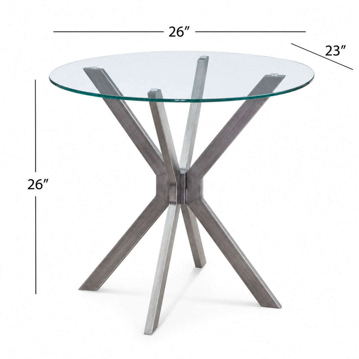 Deen - Round End Table - Gray