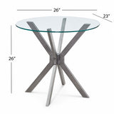 Deen - Round End Table - Gray