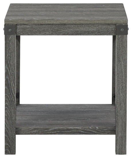 Freedan - Grayish Brown - Square End Table