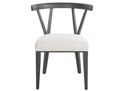 Dwell - Basalt Side Chair (Set of 2) - Dark Gray / White