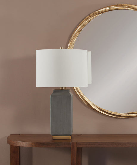Broad - Peak Table Lamp - Gray