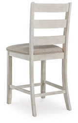 Skempton - White - Upholstered Barstool (Set of 2)