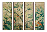 Chinoiserie Framed Print (Set of 4) - Green