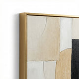 Golden Contour Framed Canvas (Set of 2) - Gold