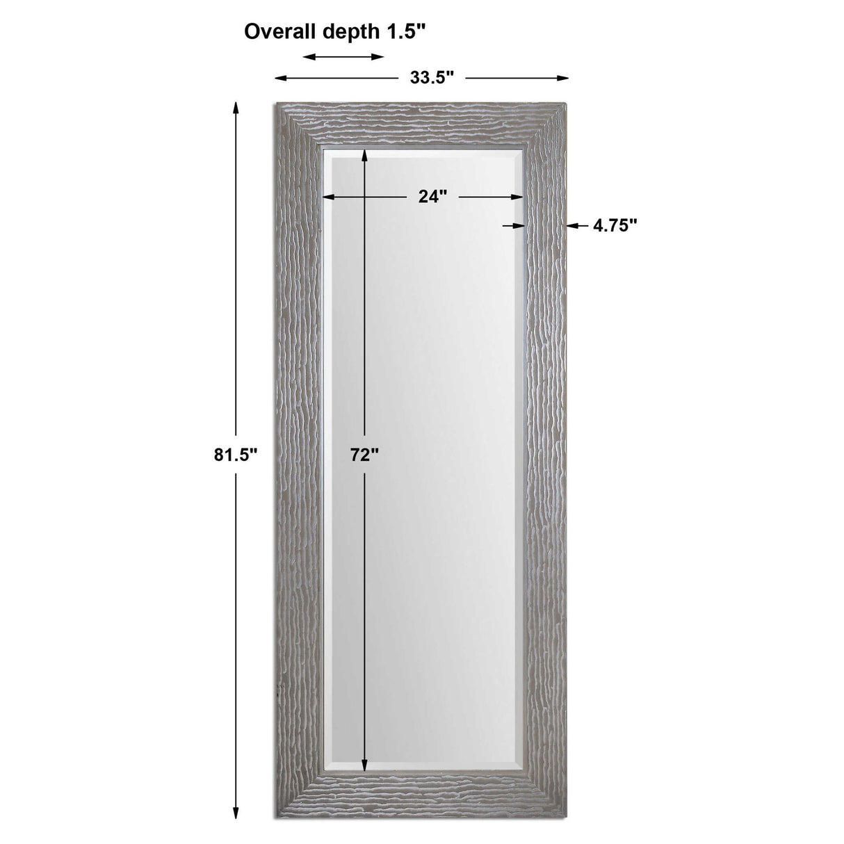 Amadeus - Large Mirror - Silver
