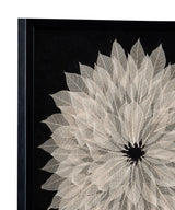 Translucent Leaf Wall Art - Black / Beige
