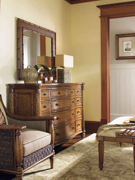 Island Estate - Palm Grove Mirror - Dark Brown
