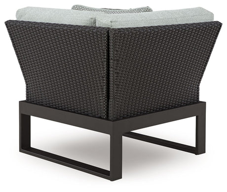 Beachloft - 6-Piece Outdoor Sectional - Black / Gray