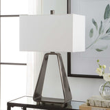 Halo - Modern Open Table Lamp - Gray