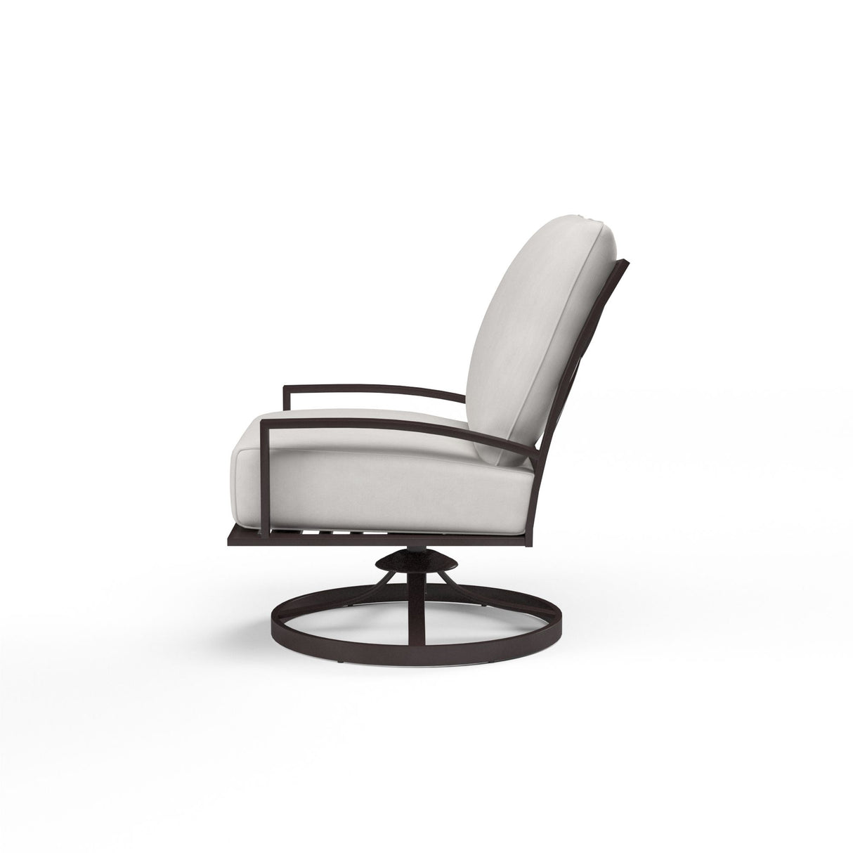 La Jolla - Club Swivel, With Self Welt - Canvas Flax / Dark Brown