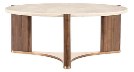 Eleana - Round Cocktail Table - Medium Wood