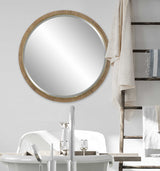 Paradise - Round Mirror - Yellow