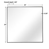 Alexo - Square Mirror - Black